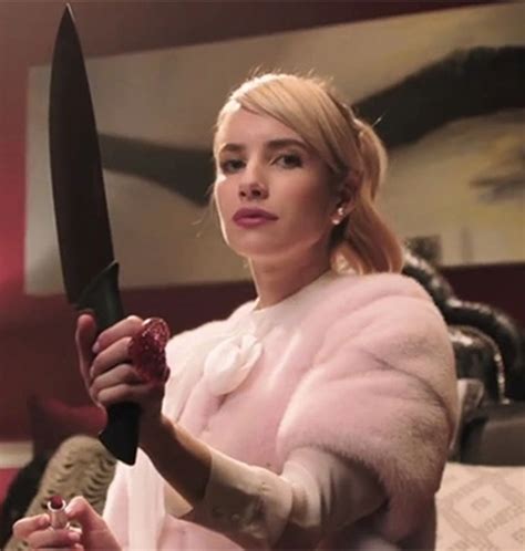 chanel oberlin pink fur coat|The 10 Best Looks on Scream Queens So Far.